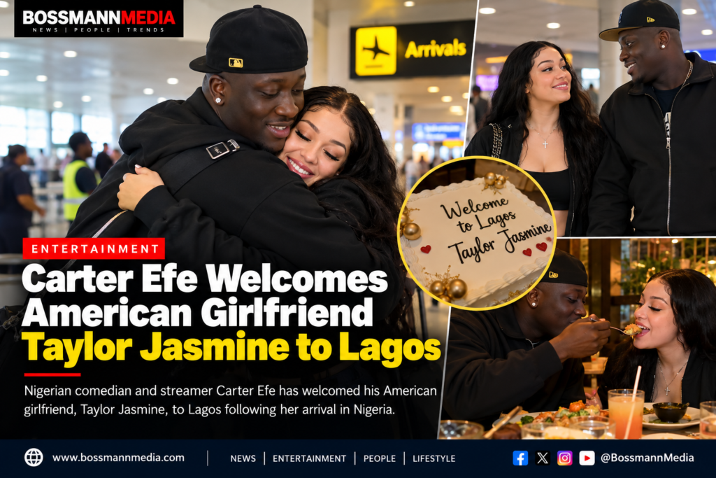 Carter Efe welcomes Taylor Jasmin to Lagos