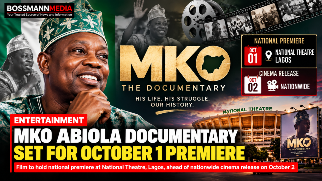MKO Abiola documentary set for october 1 premiere in Lagos